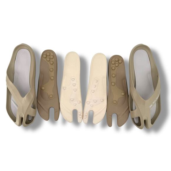 Telic Stepping Stones Fusion Trio 3 in 1 Restoration Flip Flops Mens Sz 12 - Picture 3 of 8